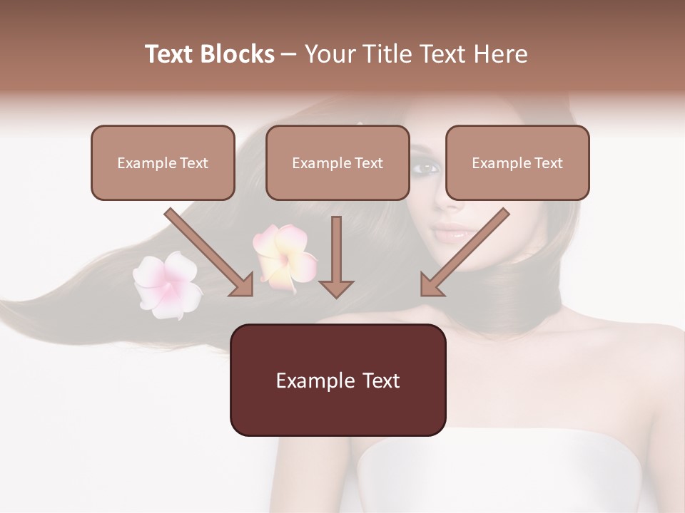 Caucasian Flower Teenager PowerPoint Template