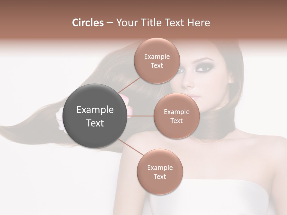 Caucasian Flower Teenager PowerPoint Template