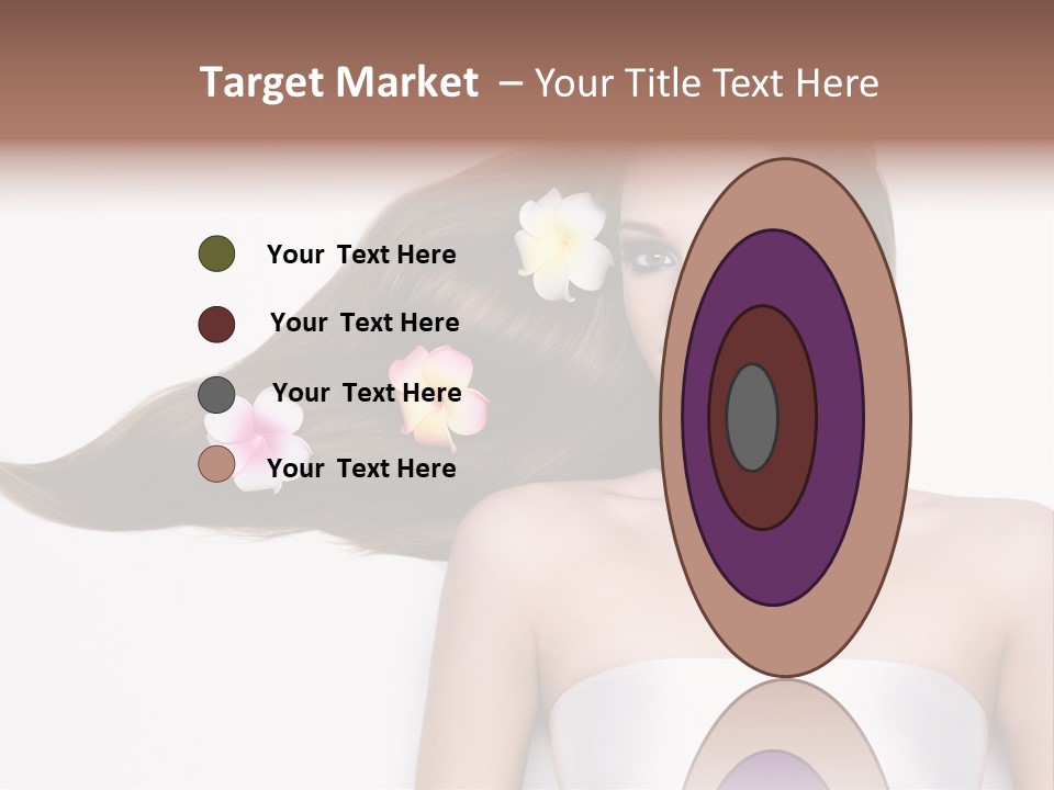 Caucasian Flower Teenager PowerPoint Template