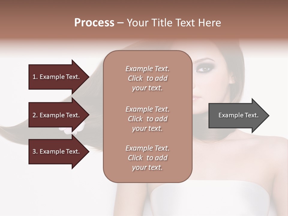 Caucasian Flower Teenager PowerPoint Template