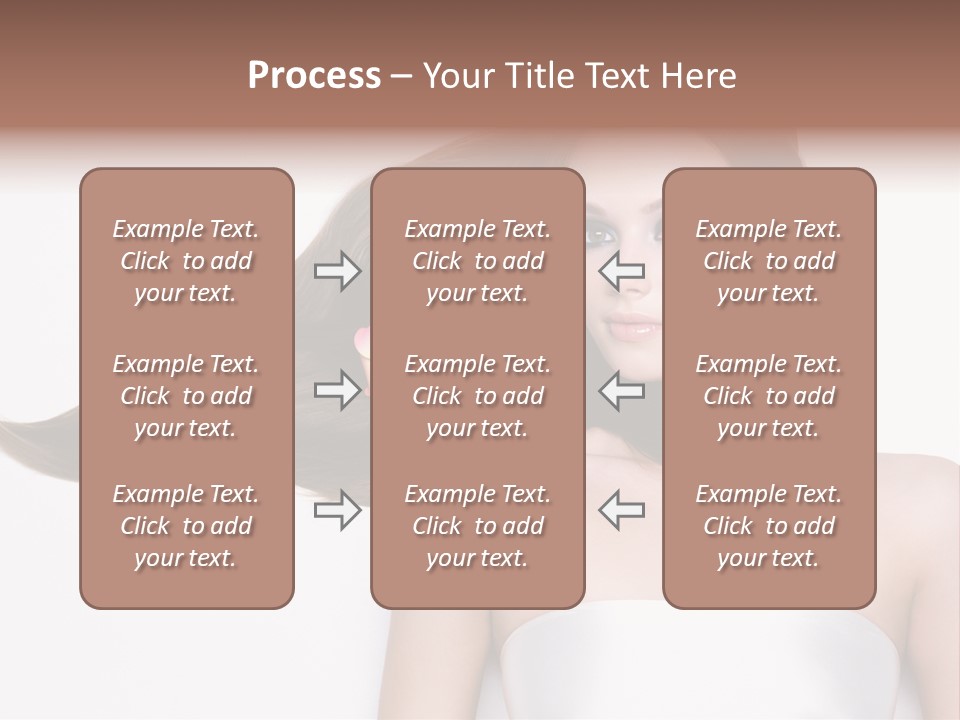 Caucasian Flower Teenager PowerPoint Template