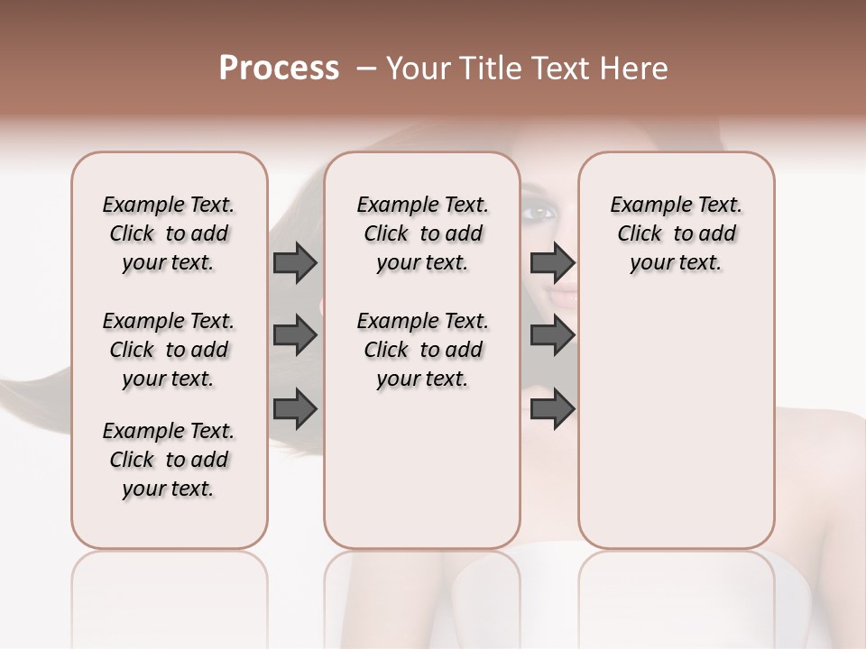 Caucasian Flower Teenager PowerPoint Template