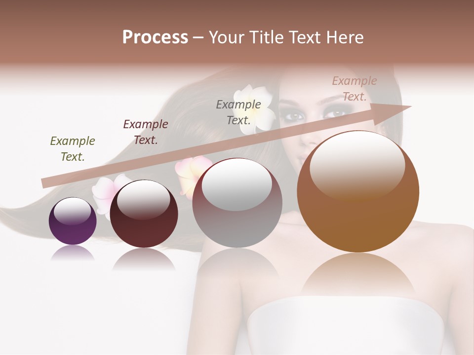 Caucasian Flower Teenager PowerPoint Template