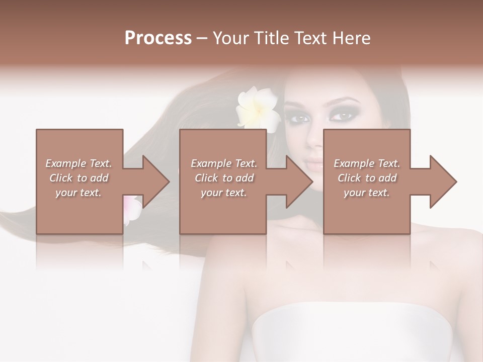 Caucasian Flower Teenager PowerPoint Template