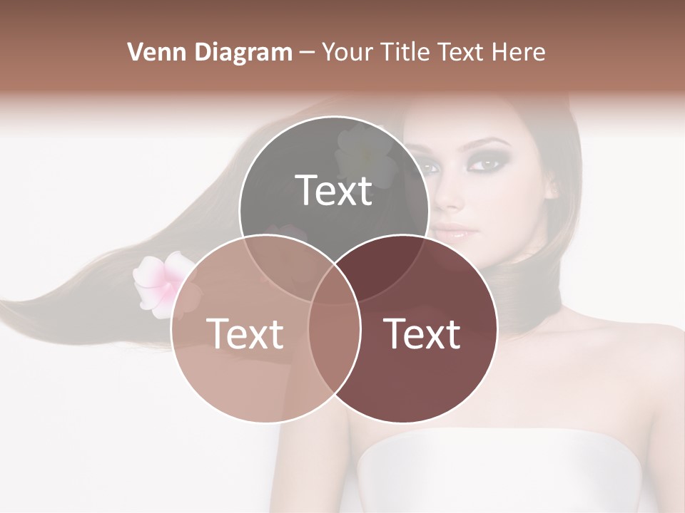 Caucasian Flower Teenager PowerPoint Template