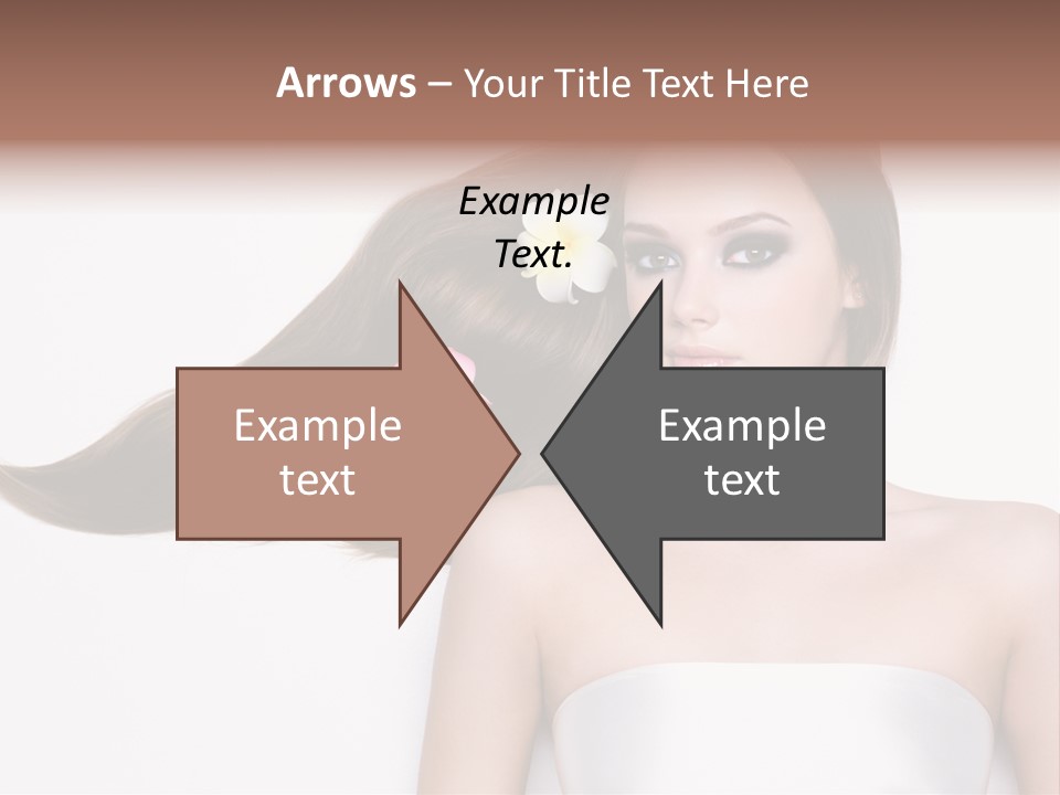 Caucasian Flower Teenager PowerPoint Template