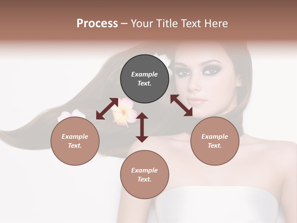 Caucasian Flower Teenager PowerPoint Template