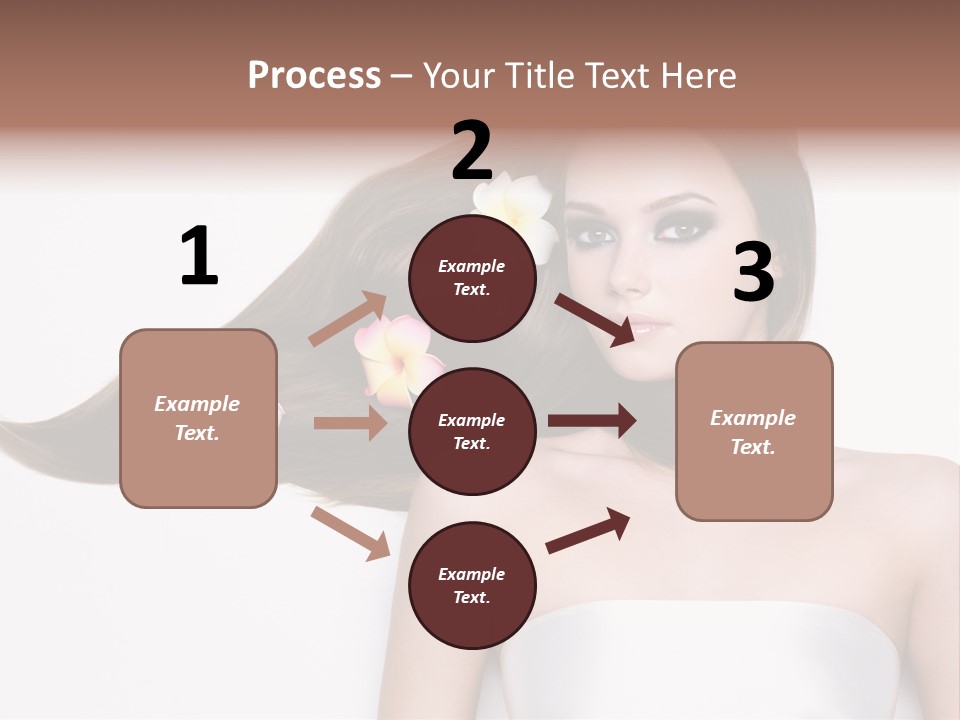 Caucasian Flower Teenager PowerPoint Template