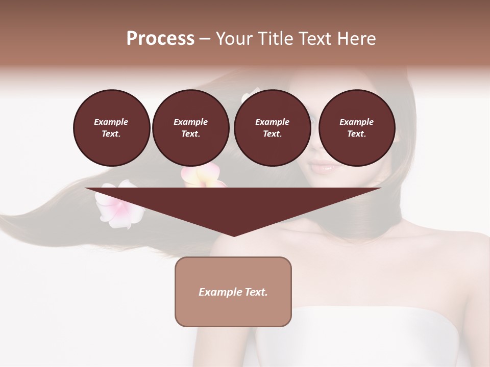 Caucasian Flower Teenager PowerPoint Template