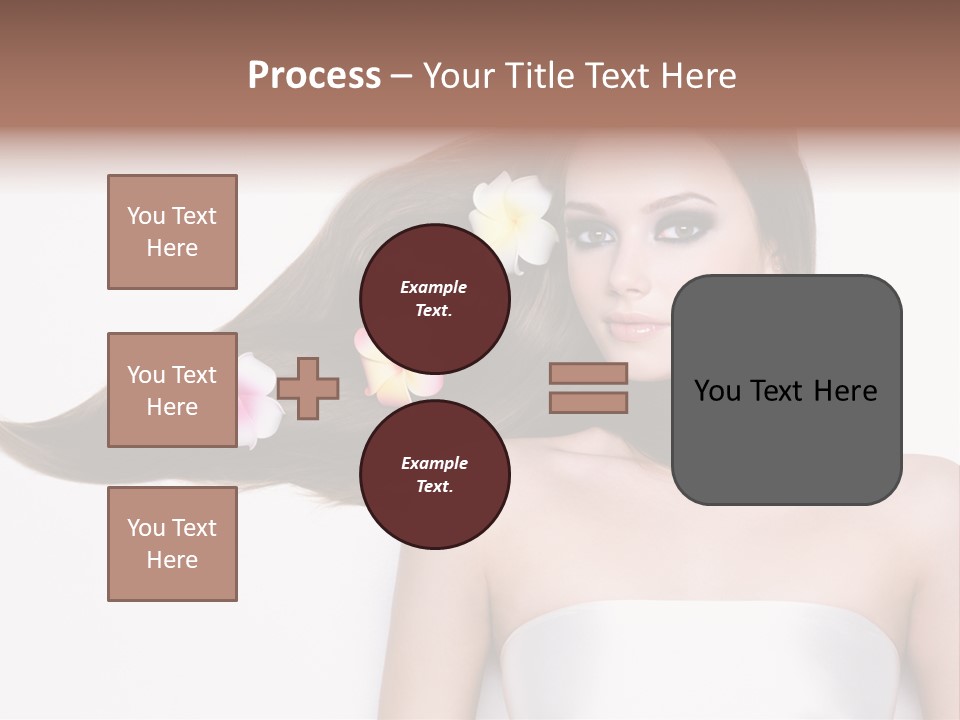 Caucasian Flower Teenager PowerPoint Template