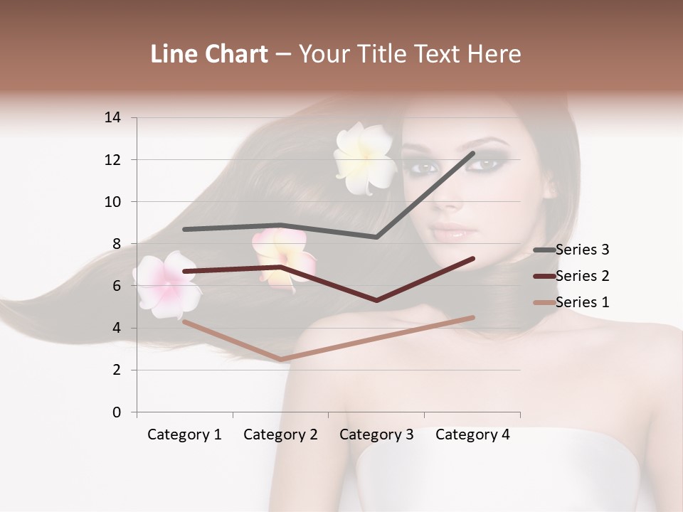 Caucasian Flower Teenager PowerPoint Template