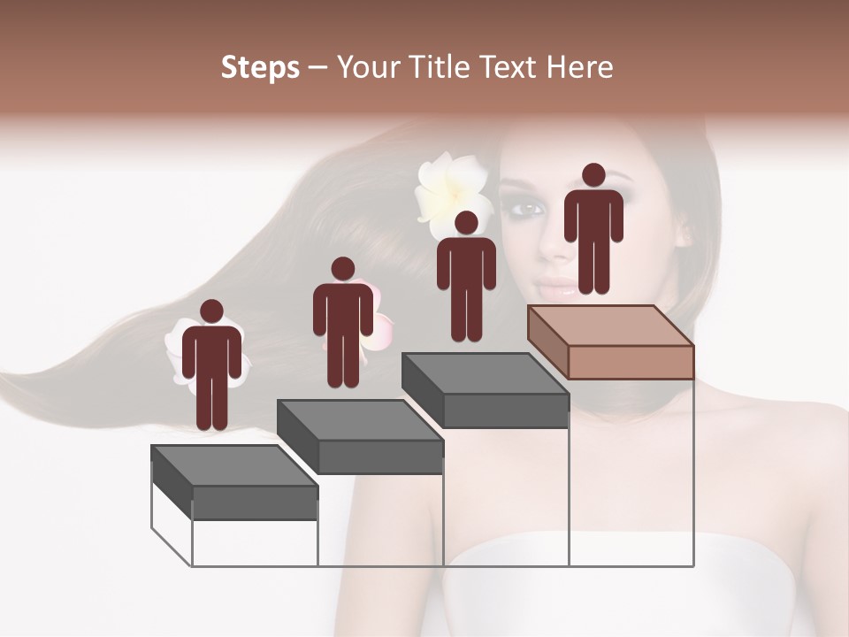 Caucasian Flower Teenager PowerPoint Template