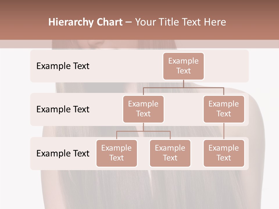 Vertical Gorgeous Long Hair PowerPoint Template
