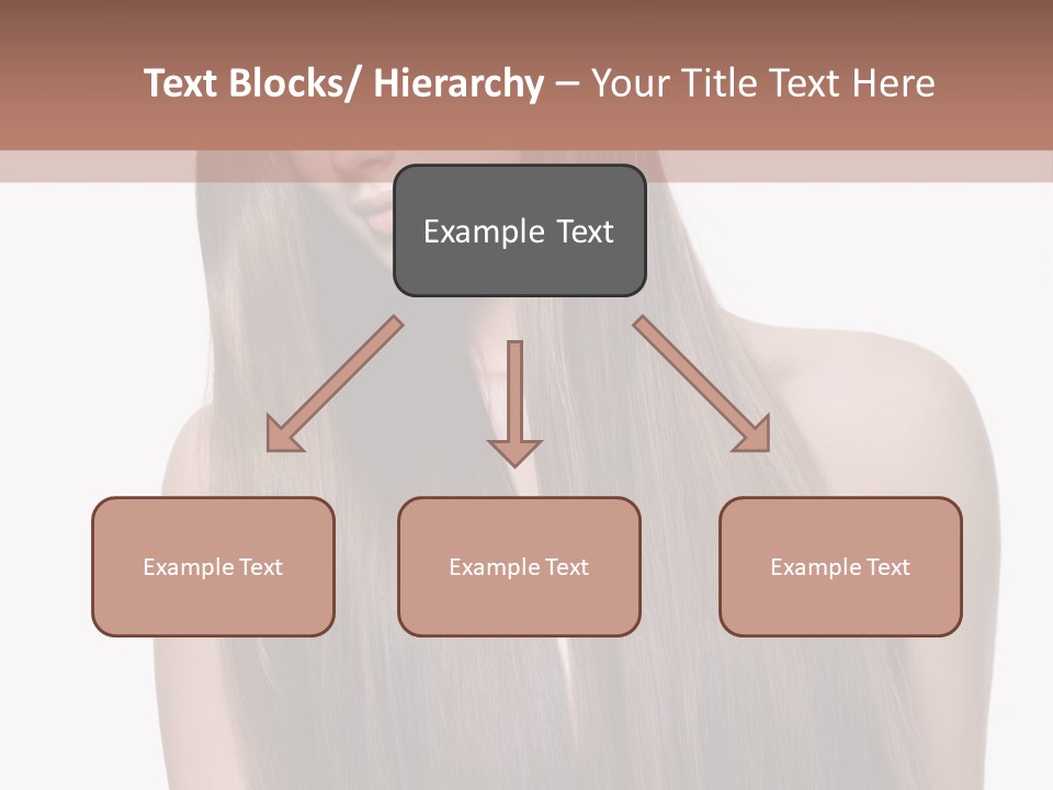 Vertical Gorgeous Long Hair PowerPoint Template