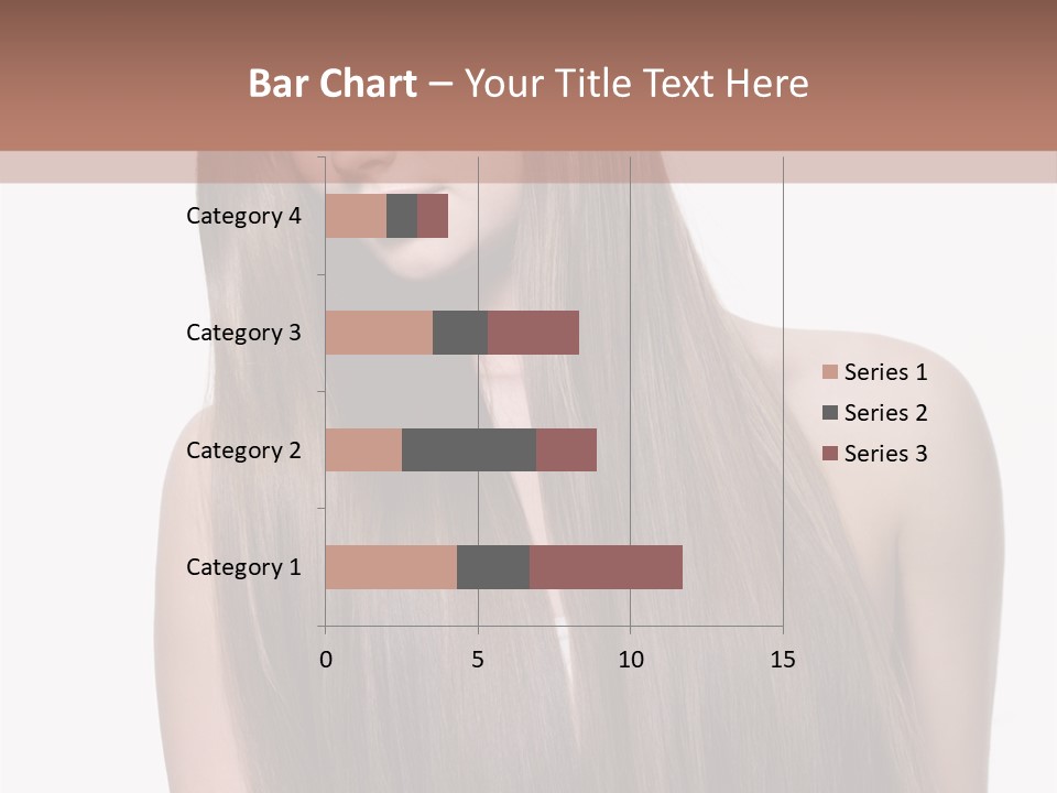 Vertical Gorgeous Long Hair PowerPoint Template