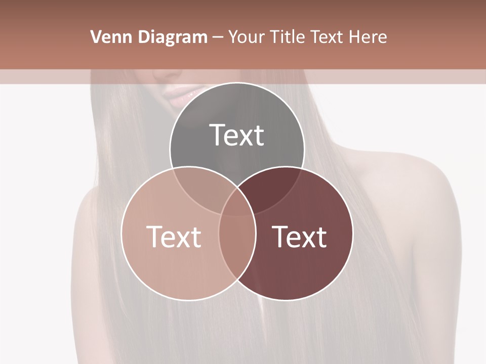 Vertical Gorgeous Long Hair PowerPoint Template