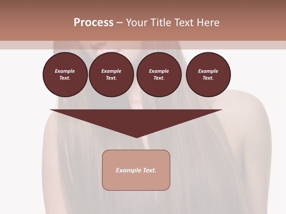 Vertical Gorgeous Long Hair PowerPoint Template