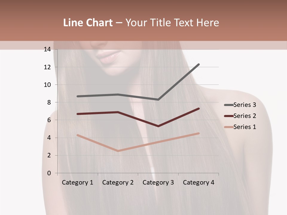 Vertical Gorgeous Long Hair PowerPoint Template