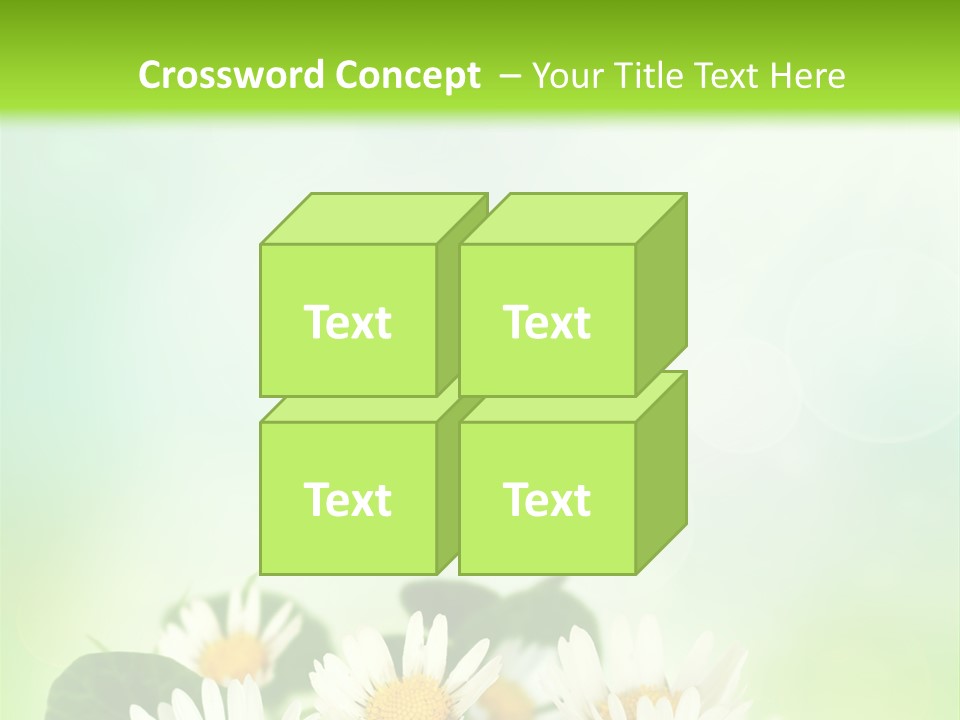 Fresh Daisy Growth PowerPoint Template