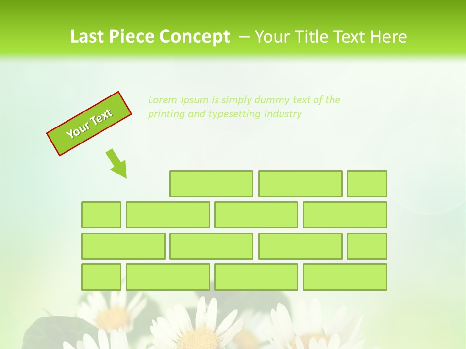 Fresh Daisy Growth PowerPoint Template