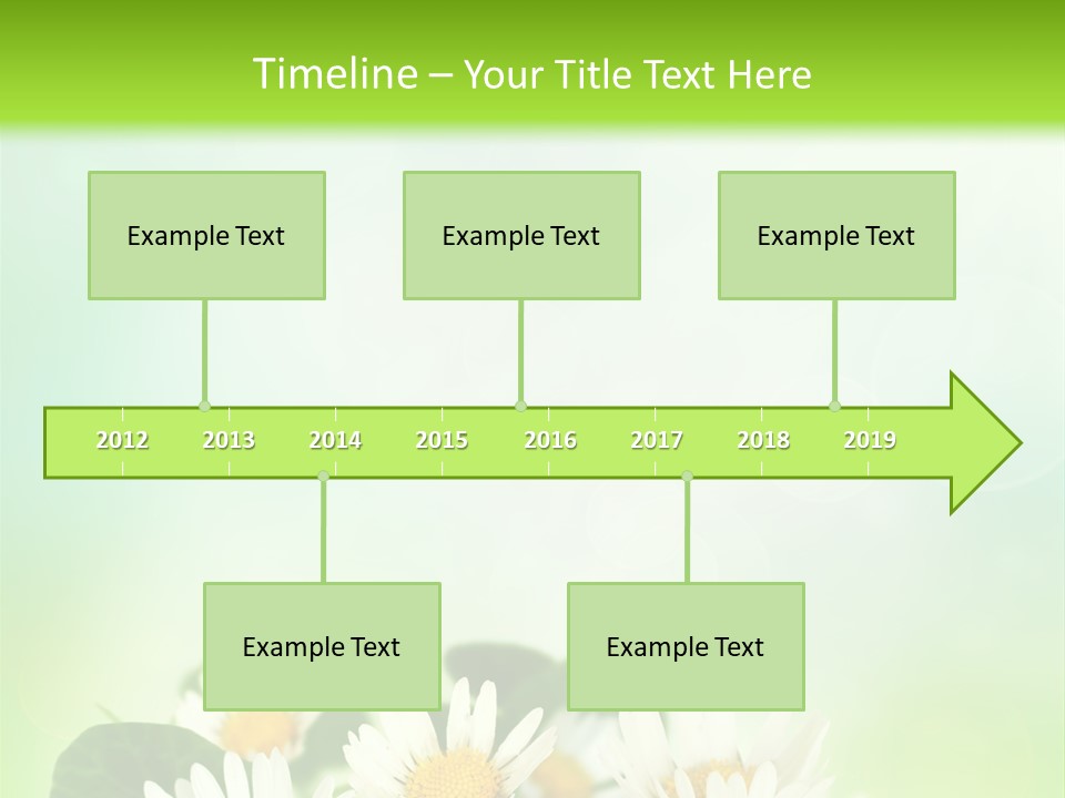 Fresh Daisy Growth PowerPoint Template