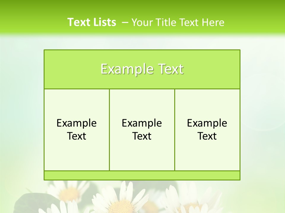 Fresh Daisy Growth PowerPoint Template