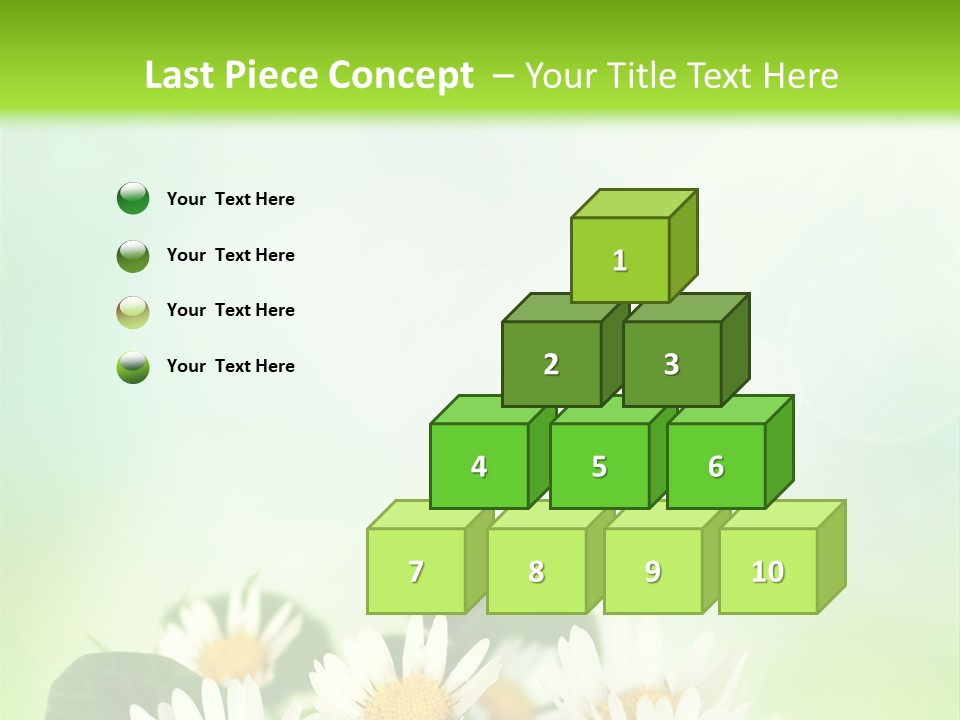 Fresh Daisy Growth PowerPoint Template