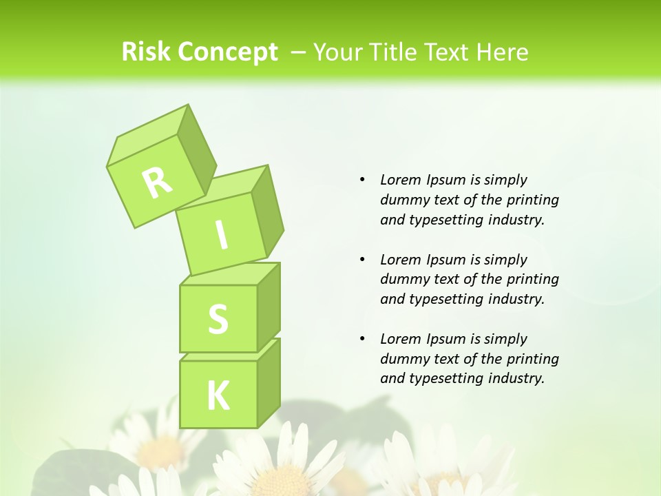 Fresh Daisy Growth PowerPoint Template