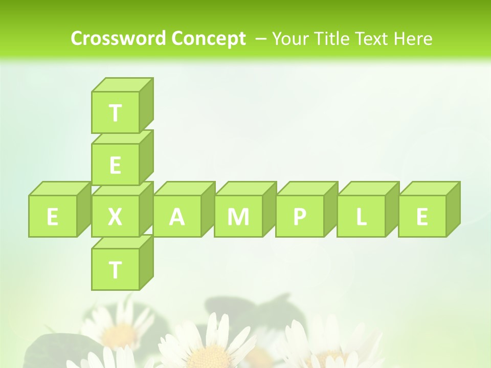 Fresh Daisy Growth PowerPoint Template