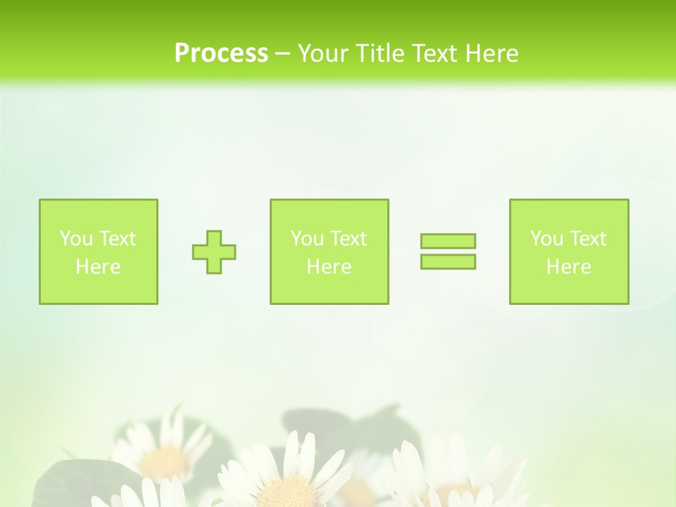 Fresh Daisy Growth PowerPoint Template