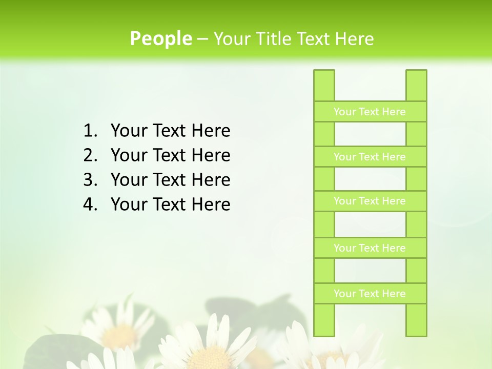 Fresh Daisy Growth PowerPoint Template