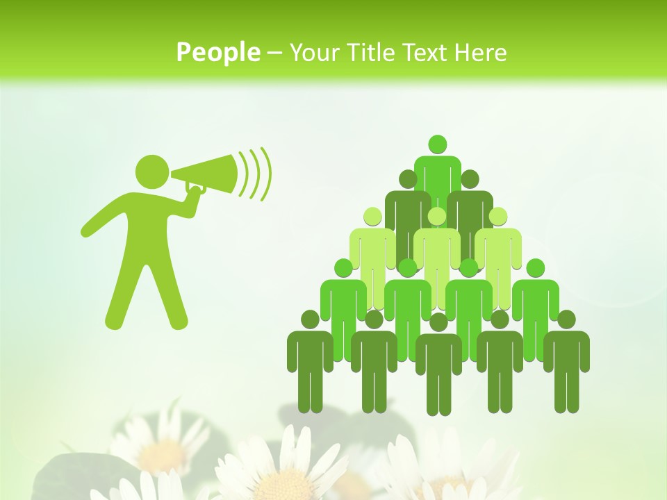 Fresh Daisy Growth PowerPoint Template