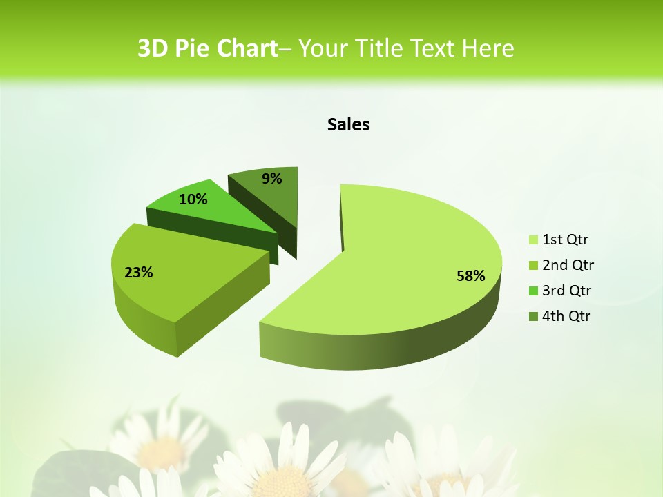 Fresh Daisy Growth PowerPoint Template