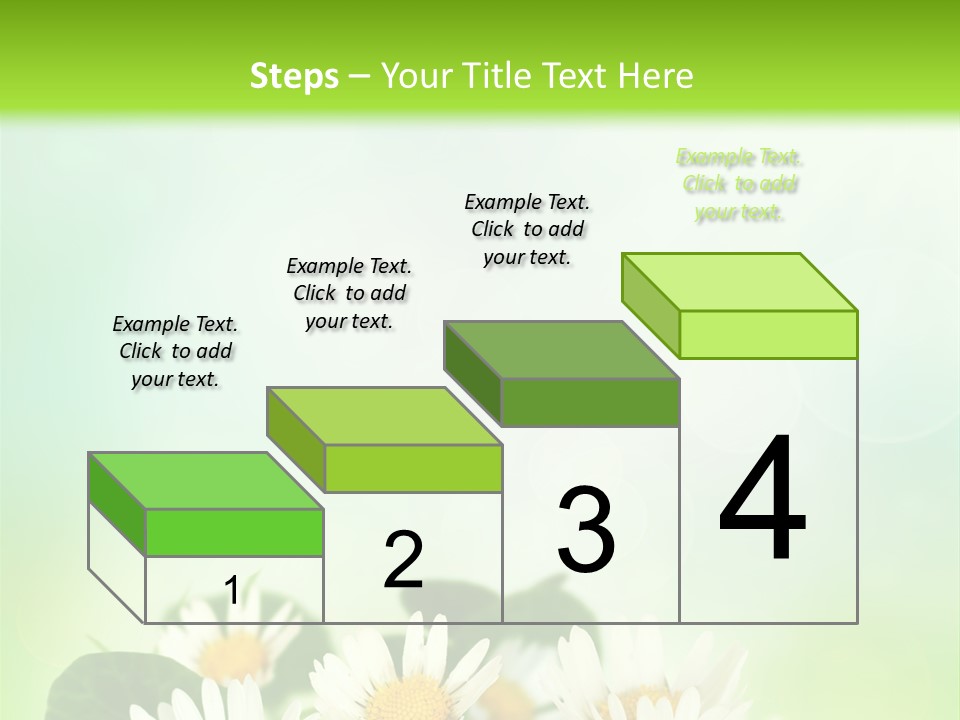 Fresh Daisy Growth PowerPoint Template