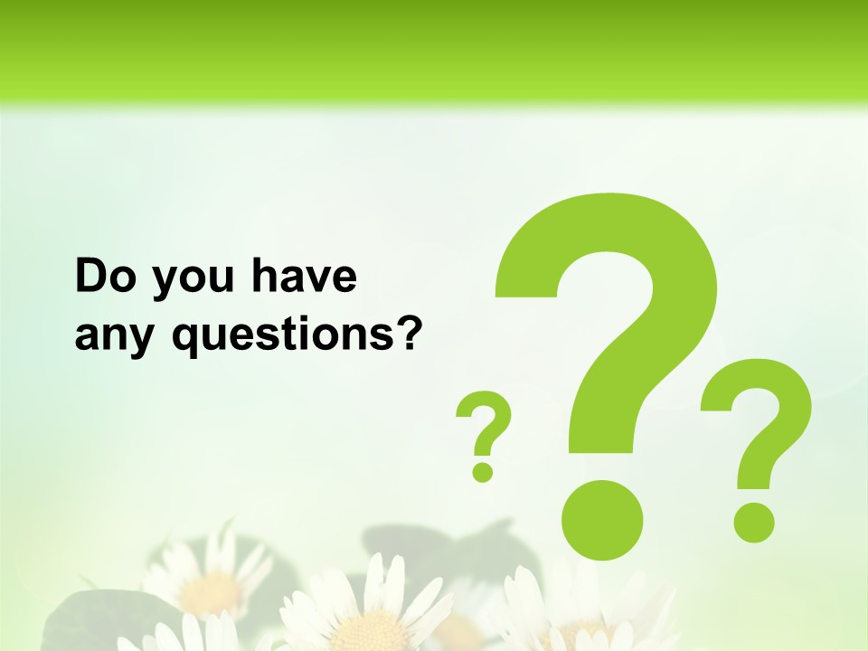 Fresh Daisy Growth PowerPoint Template