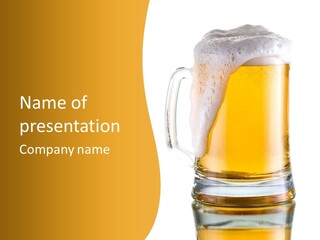 Drink Refreshment White PowerPoint Template