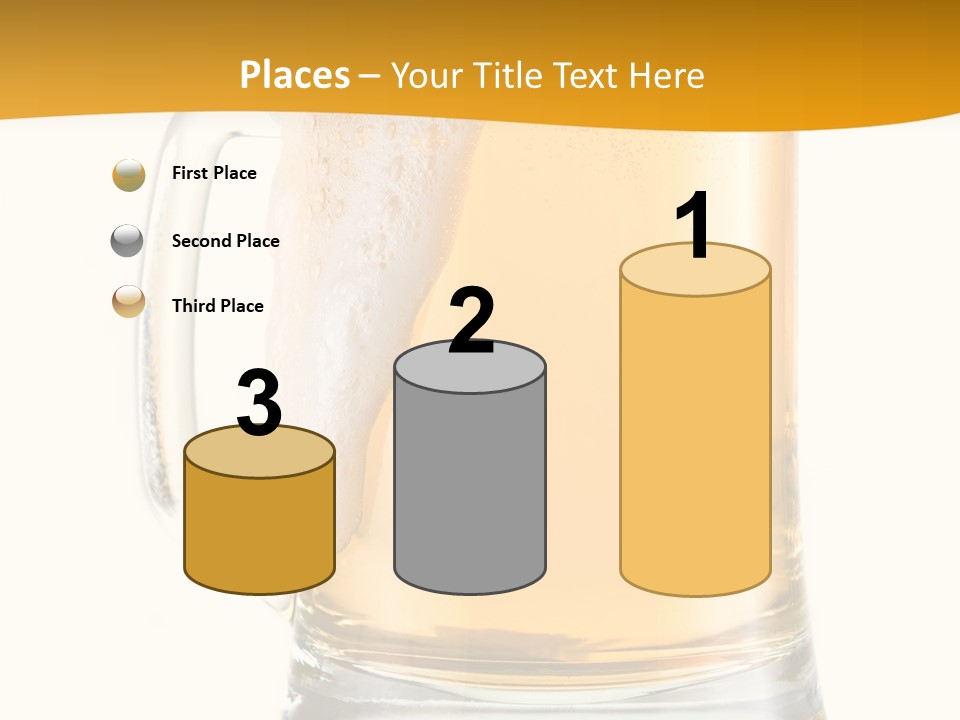 Drink Refreshment White PowerPoint Template