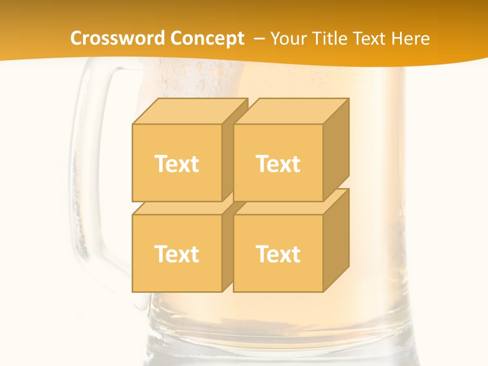 Drink Refreshment White PowerPoint Template