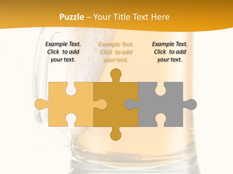 Drink Refreshment White PowerPoint Template