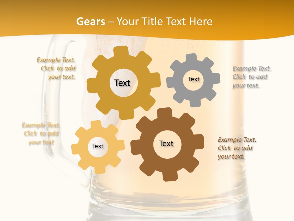 Drink Refreshment White PowerPoint Template