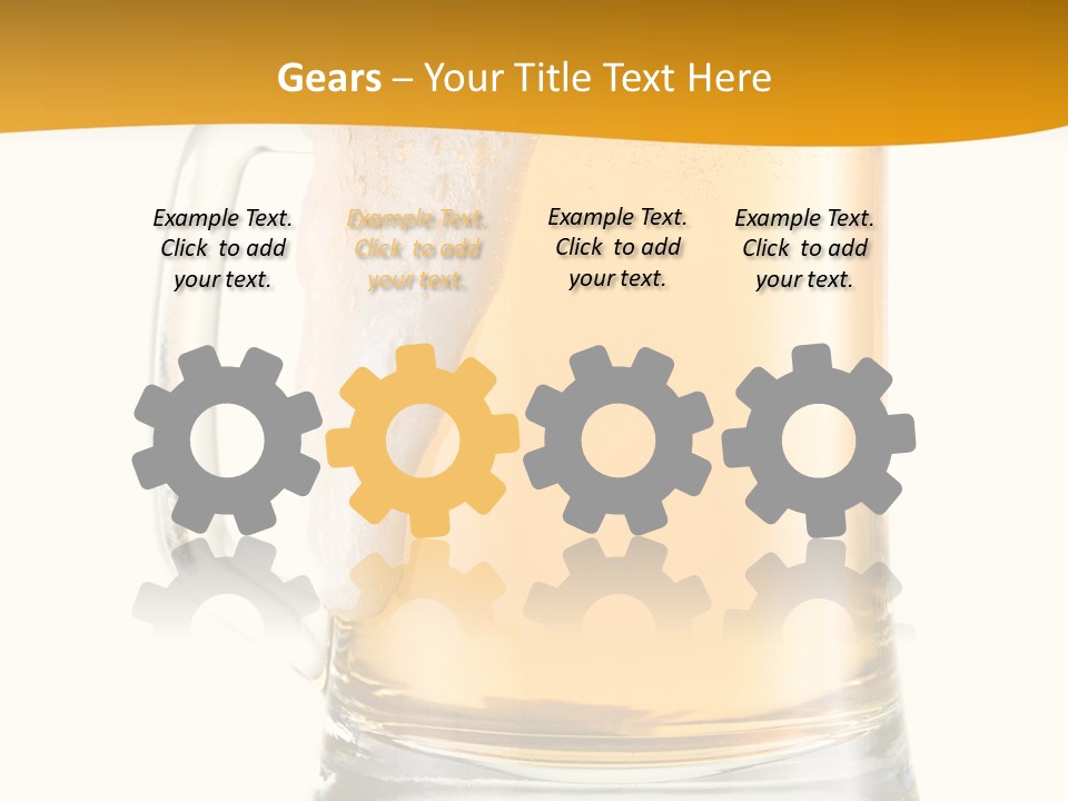 Drink Refreshment White PowerPoint Template