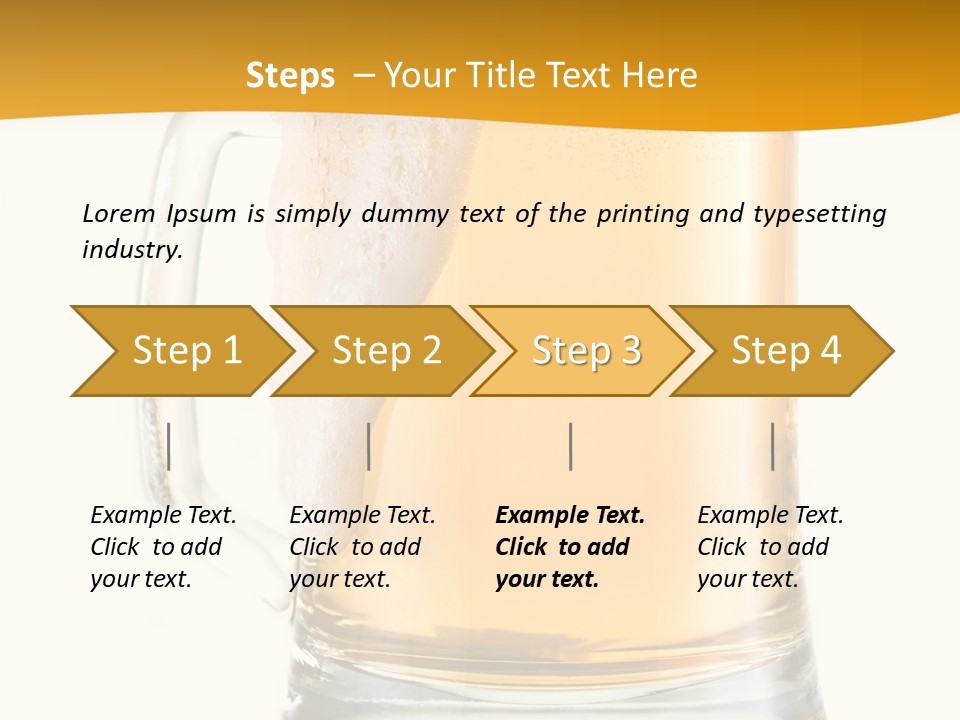Drink Refreshment White PowerPoint Template