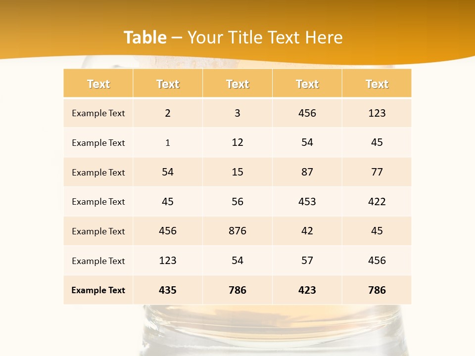 Drink Refreshment White PowerPoint Template