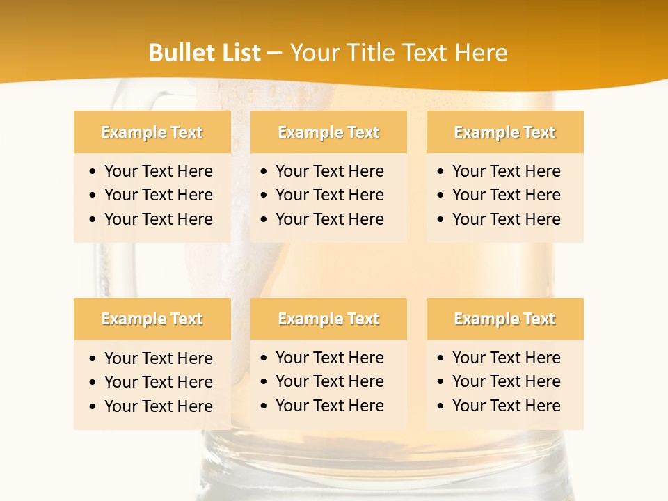Drink Refreshment White PowerPoint Template