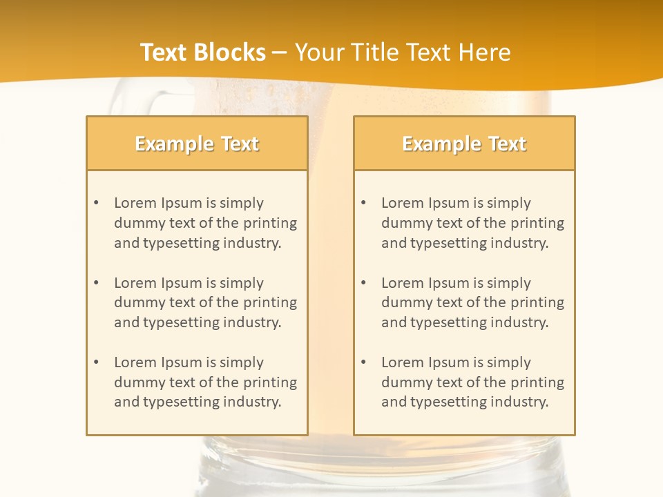 Drink Refreshment White PowerPoint Template