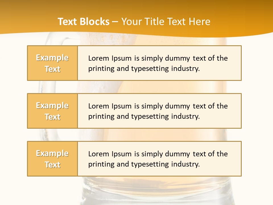 Drink Refreshment White PowerPoint Template