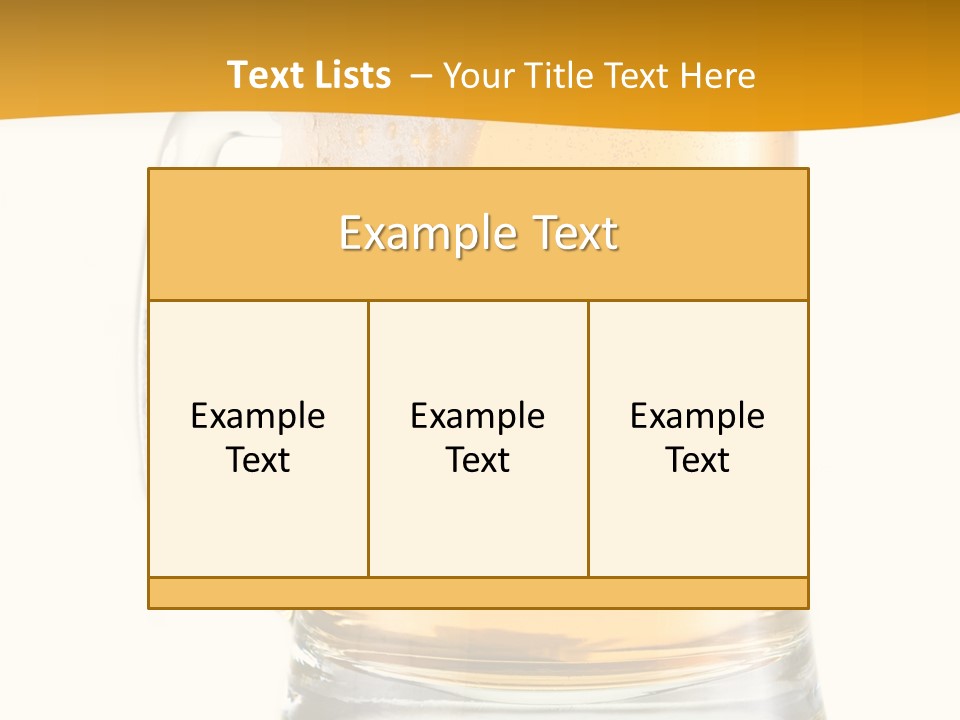 Drink Refreshment White PowerPoint Template