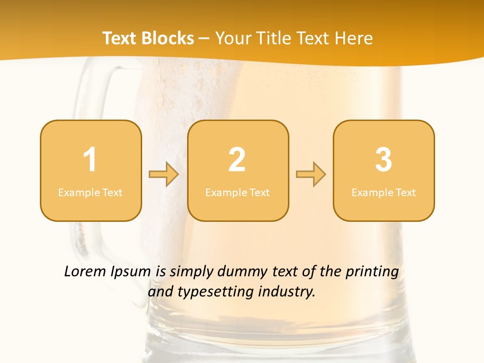 Drink Refreshment White PowerPoint Template