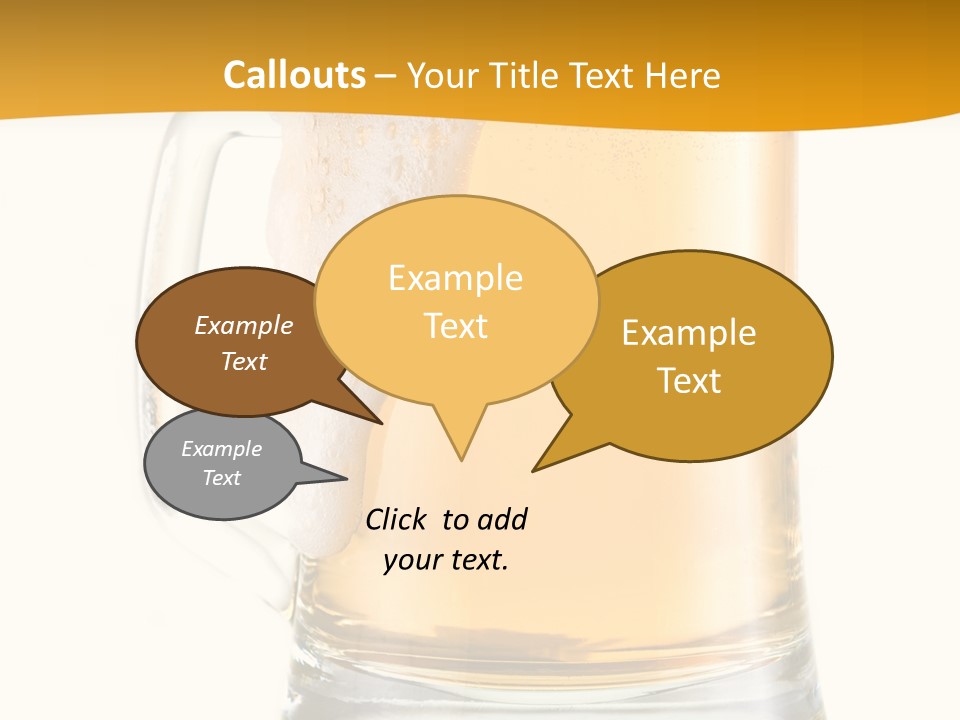 Drink Refreshment White PowerPoint Template