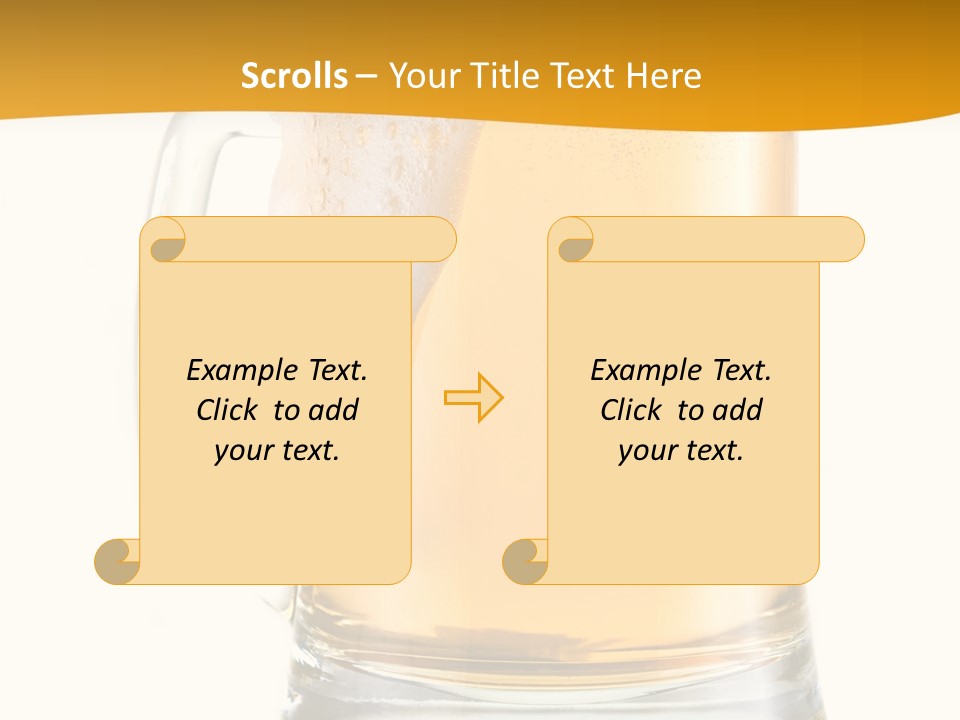 Drink Refreshment White PowerPoint Template